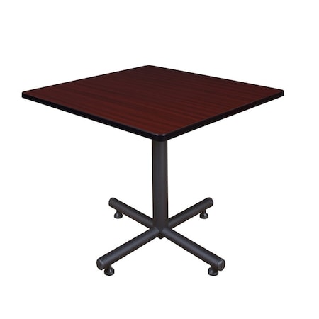 Kobe Square Tables > Breakroom Tables > Kobe Square & Round Tables, Wood, Metal Top, Mahogany TKB3636MH